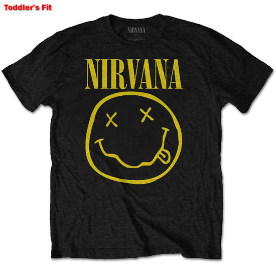 Nirvana Kids Toddler T-Shirt: Yellow Happy Face (18 Months) - Nirvana - Produtos -  - 5056368622496 - 