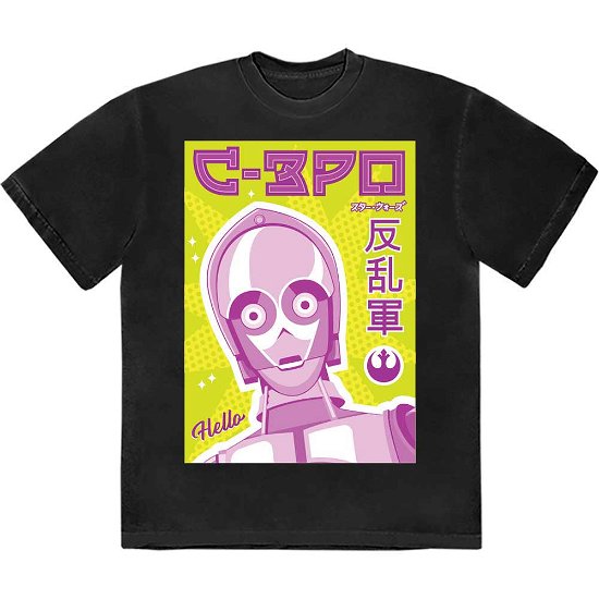 Star Wars Unisex T-Shirt: C-3PO Japanese - Star Wars - Merchandise -  - 5056737228496 - 