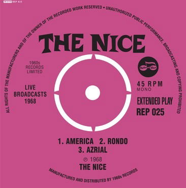 Cover for Nice · Live Broadcasts 1968 (7&quot;) (2019)