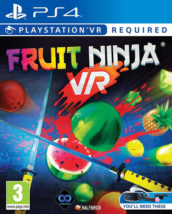 Cover for Fruit Ninja For Playstation VR PS4 (PS4)