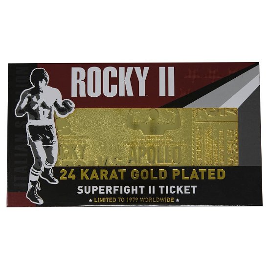 Cover for Fanattik · Rocky Ii Apollo Creed 24K Gold Plated Limited Edition Fight Ticket (Ps4) (Toys)