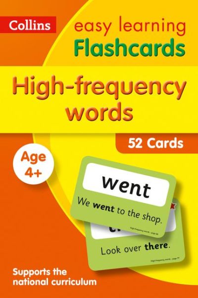 Cover for Collins Easy Learning · High Frequency Words Flashcards: Ideal for Home Learning - Collins Easy Learning KS1 (Oracle cards/tarot c) (2018)