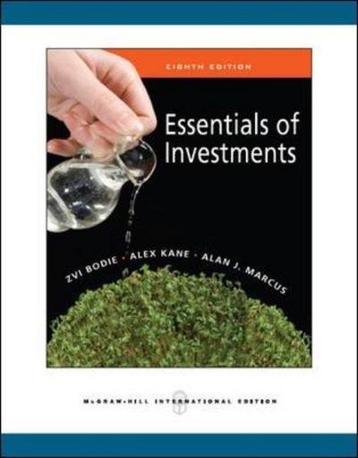 Cover for Zvi Bodie · Essentials of Investments (Taschenbuch) (2010)