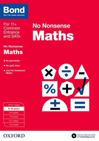 Cover for Sarah Lindsay · Bond: Maths: No Nonsense: 9-10 Years - Bond (Pocketbok) (2015)