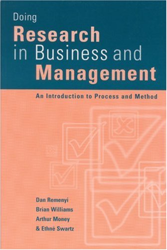 Cover for Dan Remenyi · Doing Research in Business and Management: An Introduction to Process and Method (Gebundenes Buch) (1998)