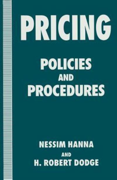 Cover for Robert Dodge · Pricing Policies and Procedures (Paperback Book) (2013)