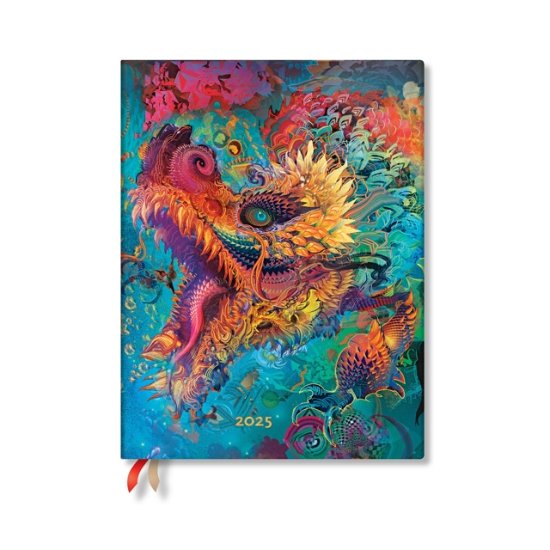 Humming Dragon (Android Jones Collection) Ultra 12-month Day-at-a-time Softcover Flexi Dayplanner 2025 (Elastic Band Closure) - Android Jones Collection - Paperblanks - Books - Little, Brown Book Group - 9781408758496 - July 16, 2024