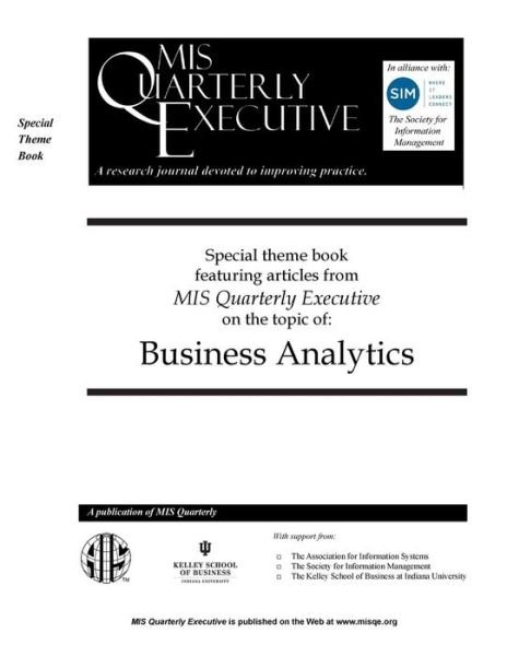 Cover for Mis Quarterly Executive · Misqe Special Theme Book: Business Analytics (Paperback Book) (2015)