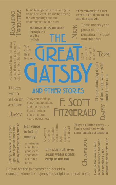 Cover for F. Scott Fitzgerald · The Great Gatsby and Other Stories - Word Cloud Classics (Paperback Book) (2021)