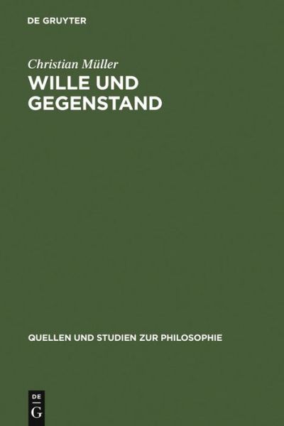 Cover for C. Müller · Wille und Gegenstand (Book) [German edition] (2006)