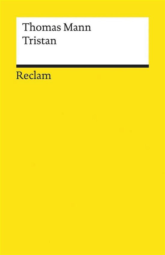 Tristan - Mann - Boeken -  - 9783150196496 - 