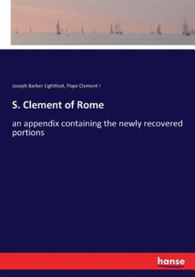 Cover for Lightfoot · S. Clement of Rome (Book) (2017)