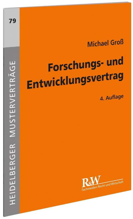 Cover for Groß · Forschungs- u.Entwicklungsvertrag (Bok)