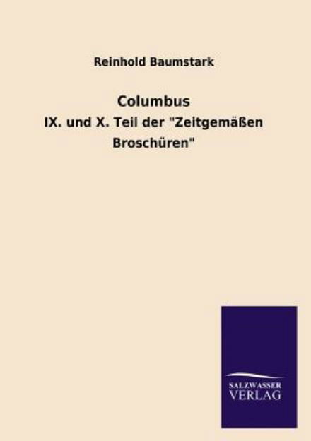 Cover for Reinhold Baumstark · Columbus (Paperback Bog) [German edition] (2013)