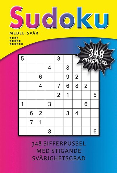 Sudoku medel-svår (gul) -  - Książki - Tukan Förlag - 9789180379496 - 19 października 2023