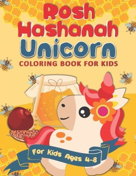 Cover for Pink Crayon Coloring · Rosh Hashanah Unicorn Coloring Book for Kids (Paperback Bog) (2020)
