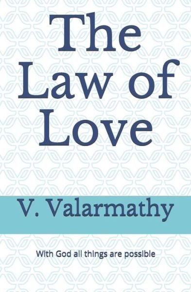 Cover for V Valarmathy · The Law of Love (Taschenbuch) (2020)
