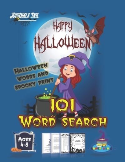 Halloween Word Search Book for Kids Ages 4-8 - Sk - Książki - Independently Published - 9798687395496 - 21 września 2020