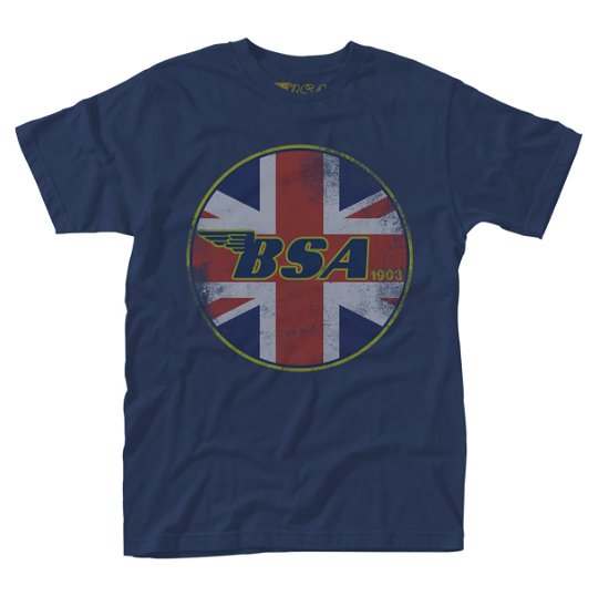 Cover for Bsa · Union Jack Logo (T-shirt) [size S] [Blue edition] (2017)