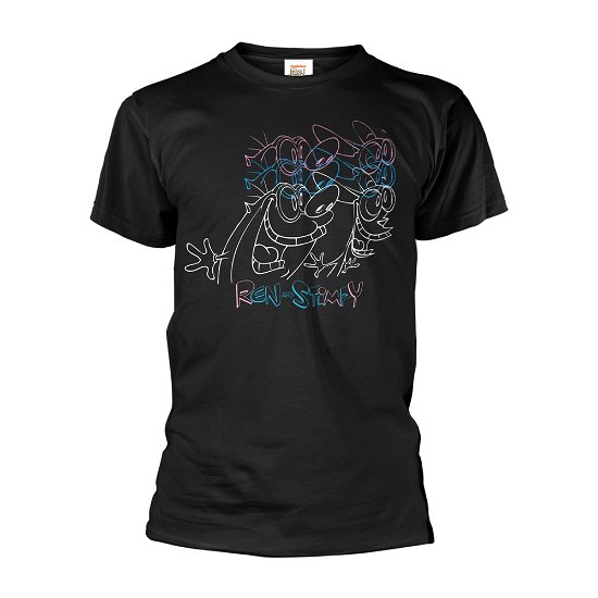 Cover for Ren and Stimpy · Overlapped (T-shirt) [size M] [Black edition] (2018)