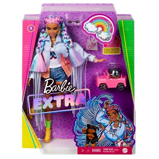Cover for Barbie · Extra Doll Rainbow Braids (Grn29) (Toys) (2021)
