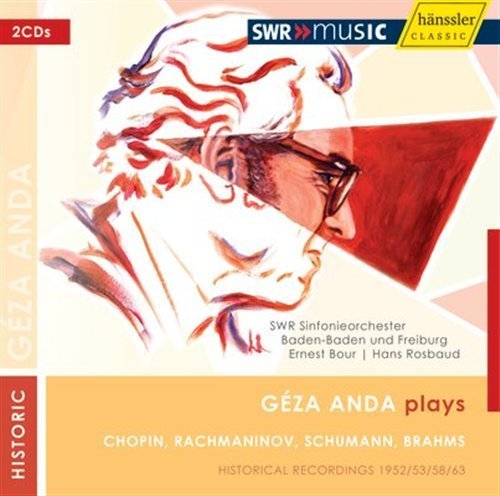 Plays Chopin Rachmaninoff Schumann Brahms - Anda,gaza / Swr Sym Orch Baden-baden / Rosbaud - Musik - HANSSLER - 4010276022497 - 10 mars 2009