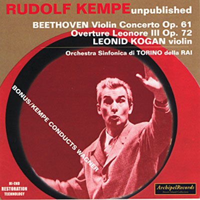 Cover for Beethoven / Wagner / Kogan / Kempe · Violin Concerto (CD) (2006)