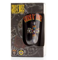 Guns N' Roses Drinking Glass: Logo. Coloured (Dark) - Guns N' Roses - Merchandise - GB EYE - 5028486377497 - 7. februar 2019