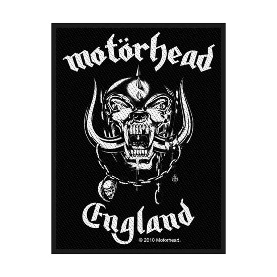 Motorhead Standard Woven Patch: England - Motörhead - Gadżety - PHD - 5055339718497 - 19 sierpnia 2019