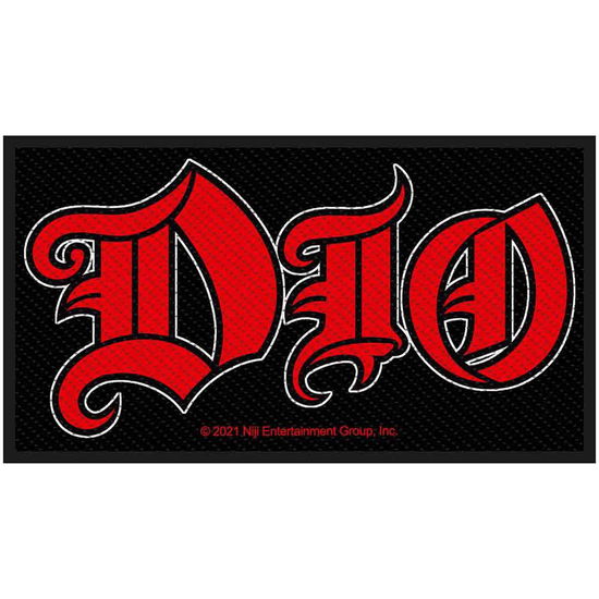 Dio Woven Patch: Logo (Standard) - Dio - Merchandise - PHD - 5056365712497 - September 2, 2021