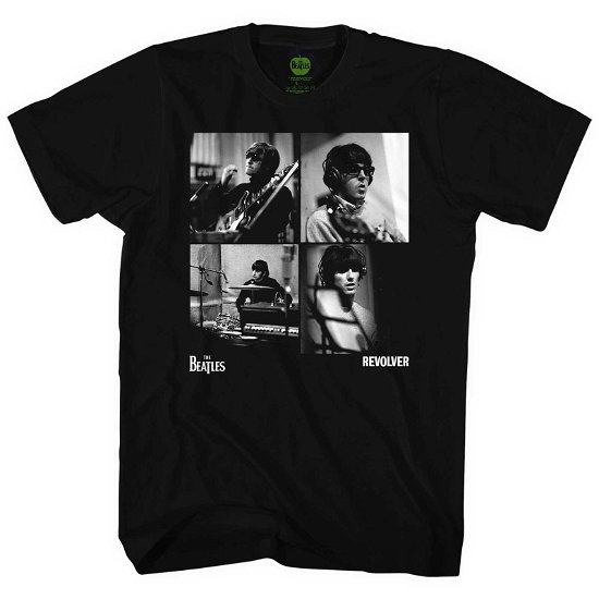 The Beatles Unisex T-Shirt: Revolver Studio Shots - The Beatles - Koopwaar -  - 5056561055497 - 