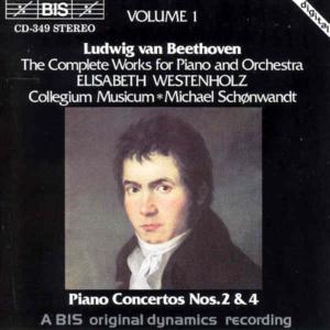 Piano Concertos 2 & 4 - Beethoven / Schonwandt / Collegium Musicum - Musiikki - Bis - 7318590003497 - perjantai 23. syyskuuta 1994