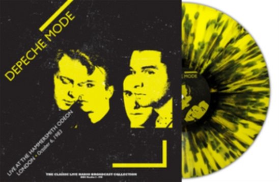 Cover for Depeche Mode · Live At Hammersmith Odeon. London 1983 (Yellow / Black Splatter Vinyl) (LP) (2023)