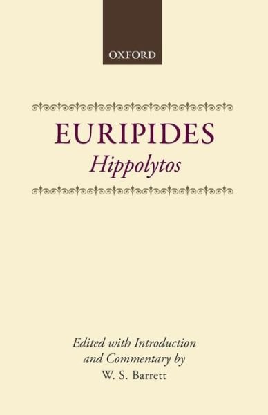 Cover for Euripides · Hippolytos - Clarendon Paperbacks (Paperback Bog) (1992)