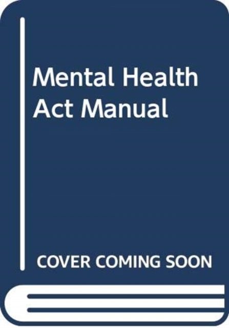 Cover for Richard Jones · Mental Health Act Manual (Paperback Bog) (2019)