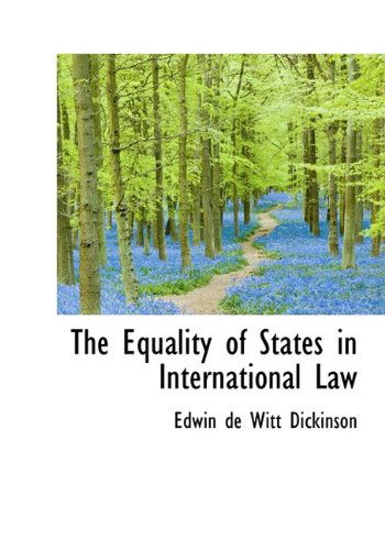 Cover for Dickinson · The Equality of States in International Law (Taschenbuch) (2009)