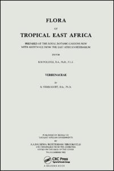 Cover for B Verdcourt · Flora of Tropical East Africa - Verbenaceae (Hardcover Book) (2017)