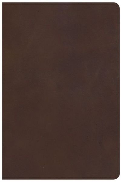 Cover for CSB Bibles by Holman CSB Bibles by Holman · KJV Large Print Personal Size Reference Bible, Brown Genuine Leather, Indexed (Leather Book) (2018)