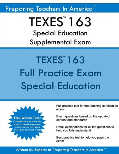 Cover for Preparing Teachers in America · TEXES 163 Special Education Supplemental Exam (Paperback Book) (2016)