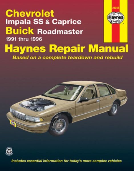 Cover for Haynes Publishing · Chevrolet Impala SS &amp; Caprice &amp; Buick Roadmaster (91 - 96) (Paperback Book) (1997)