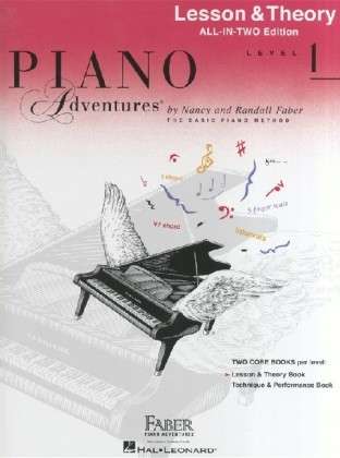 Cover for Piano Adventures All-In-Two Level 1 Lesson / Theory: Lesson &amp; Theory - Anglicised Edition (Book) (2013)