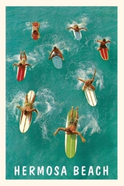 Cover for Found Image Press · Vintage Journal Surfers Paddling, Hermosa Beach, California (Book) (2022)