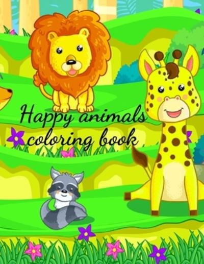 Cover for Cristie Publishing · Happy animals coloring book (Paperback Book) (2021)