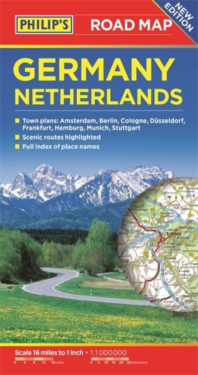 Cover for Philip's Maps · Philip's Germany and Netherlands Road Map - Philip's Sheet Maps (Map) (2021)