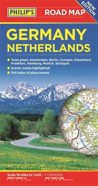 Cover for Philip's Maps · Philip's Germany and Netherlands Road Map - Philip's Sheet Maps (Kort) (2021)