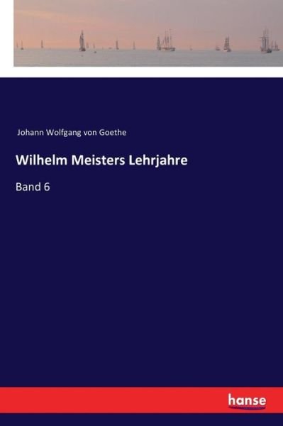 Cover for Johann Wolfgang von Goethe · Wilhelm Meisters Lehrjahre: Band 6 (Taschenbuch) (2017)