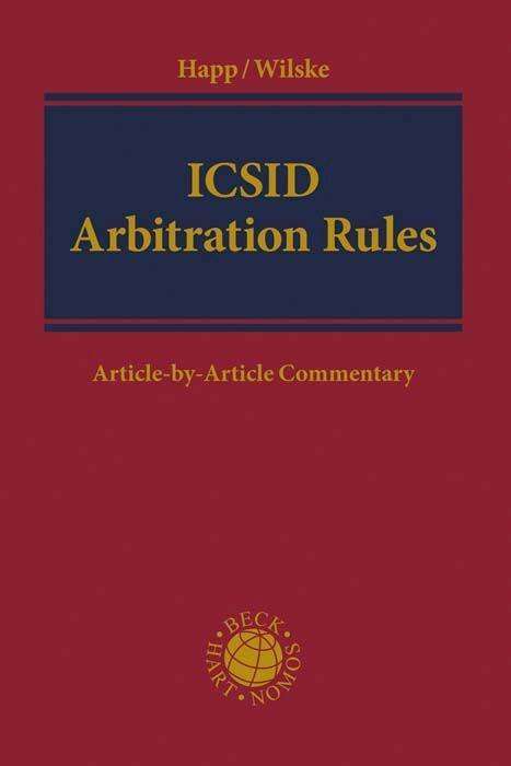 Cover for Happ · ICSID Arbitration Rules (Book)