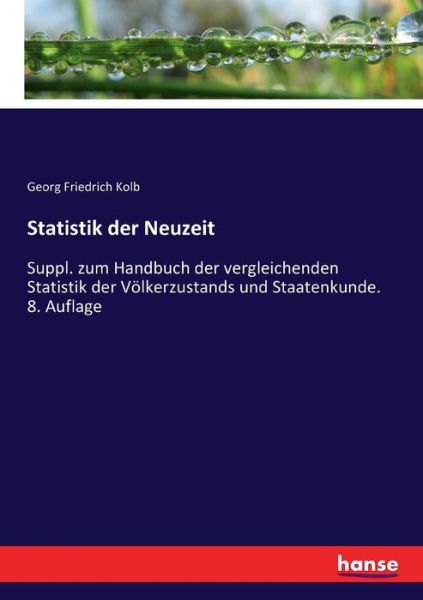 Cover for Kolb · Statistik der Neuzeit (Bok) (2017)