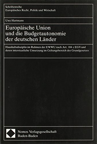Cover for U Hartmann · .Europ.Union u.d.Budgetauto. (Buch)