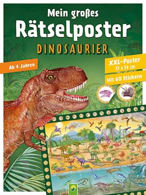 Mein großes Rätselposter Dinosaurier - Svenja Dieken - Książki - Schwager & Steinlein - 9783849945497 - 22 sierpnia 2024